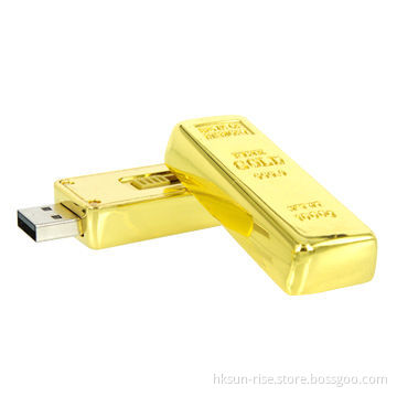 Gold USB flash drive